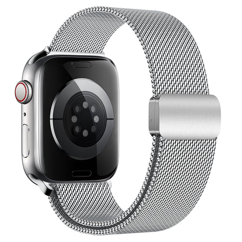 Apple Watch Milanese Loop | Stainless Steel Strap & Case | Silver