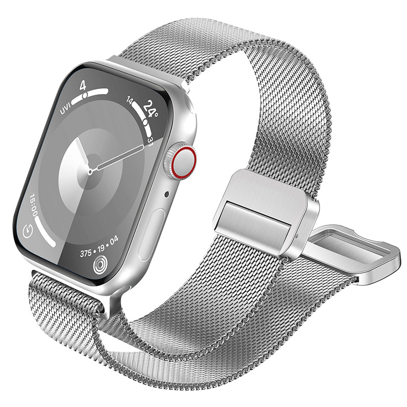 Apple Watch Milanese Loop | Stainless Steel Strap | Silver
