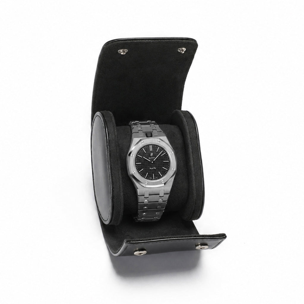 Beaumont 1-Watch Roll Case | Onyx Black