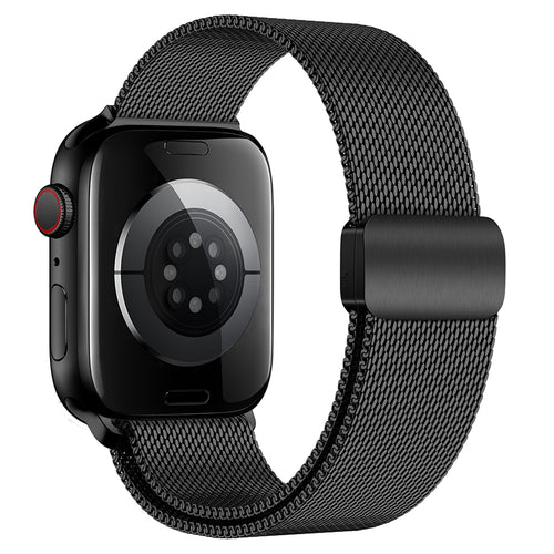 Apple Watch Milanese Loop | Stainless Steel Strap & Case | Black