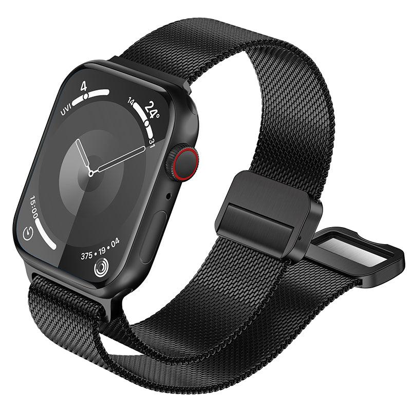Apple Watch Milanese Loop | Stainless Steel Strap | Black
