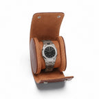 Beaumont 1-Watch Roll Case | Chestnut Brown