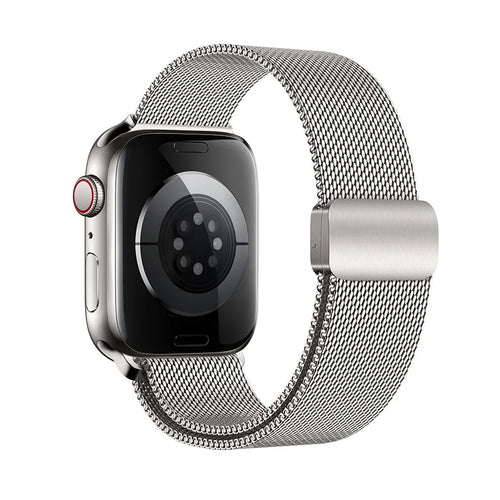 Apple Watch Milanese Loop | Stainless Steel Strap | Starlight