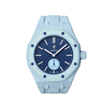 Ceramic Case + Silicone Strap | 3:00 Crown | Sky Blue