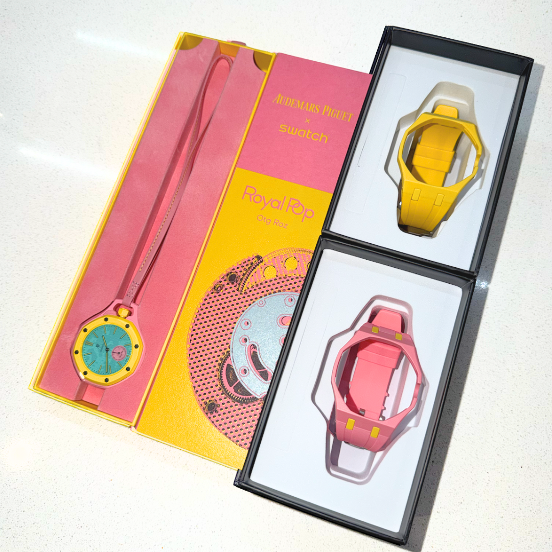 Original OTG ROZ AP x Swatch Royal Pop + Strap Bundle