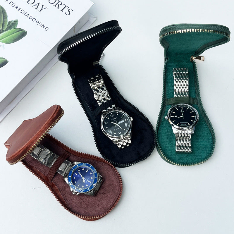 Kensington Single Watch Pouch | Emerald Green