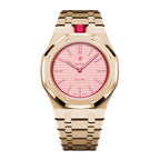 Stainless Steel Full Frame Case & Strap | 12:00 Crown | Rose Gold