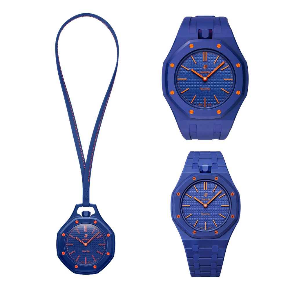 Original ORENJI HACHI AP x Swatch Royal Pop + Strap Bundle