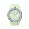 Ceramic Case + Silicone Strap | 12:00 Crown | Mint Green