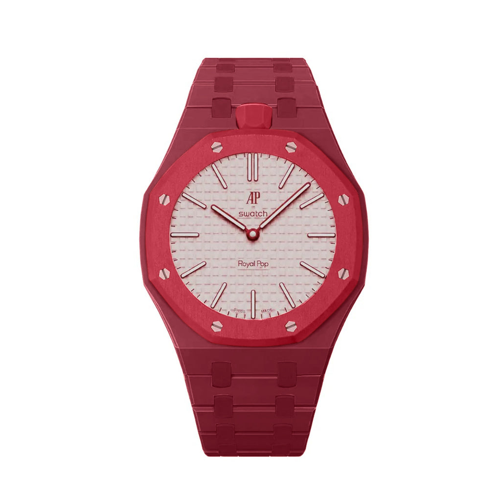 Ceramic Case & Strap | 12:00 Crown | Red