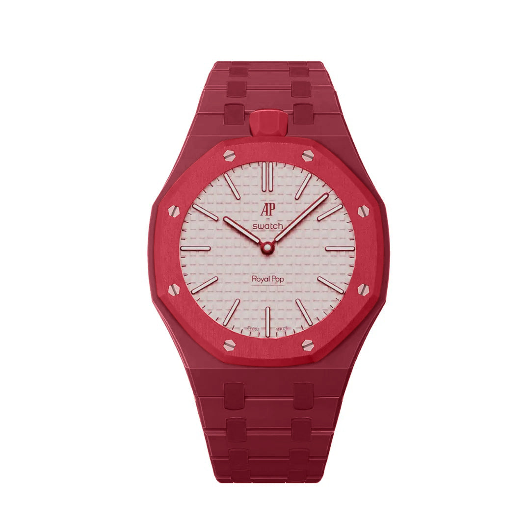 Ceramic Case & Strap | 12:00 Crown | Red