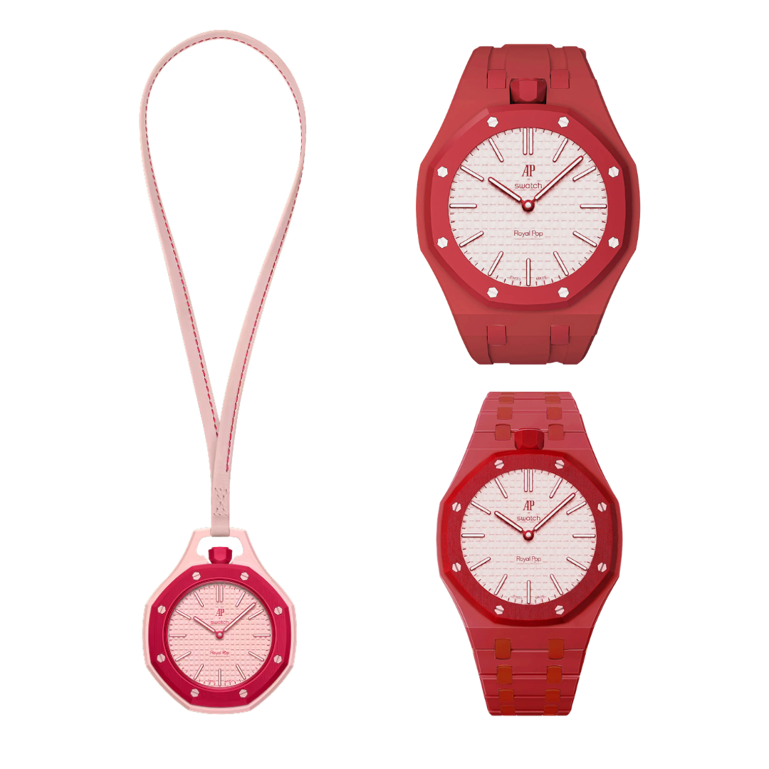 Original OTTO ROSSO AP x Swatch Royal Pop + Strap Bundle