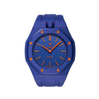 Ceramic Case + Silicone Strap | 12:00 Crown | Navy Blue