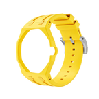 Ceramic Case + Silicone Strap | 3:00 Crown | Yellow