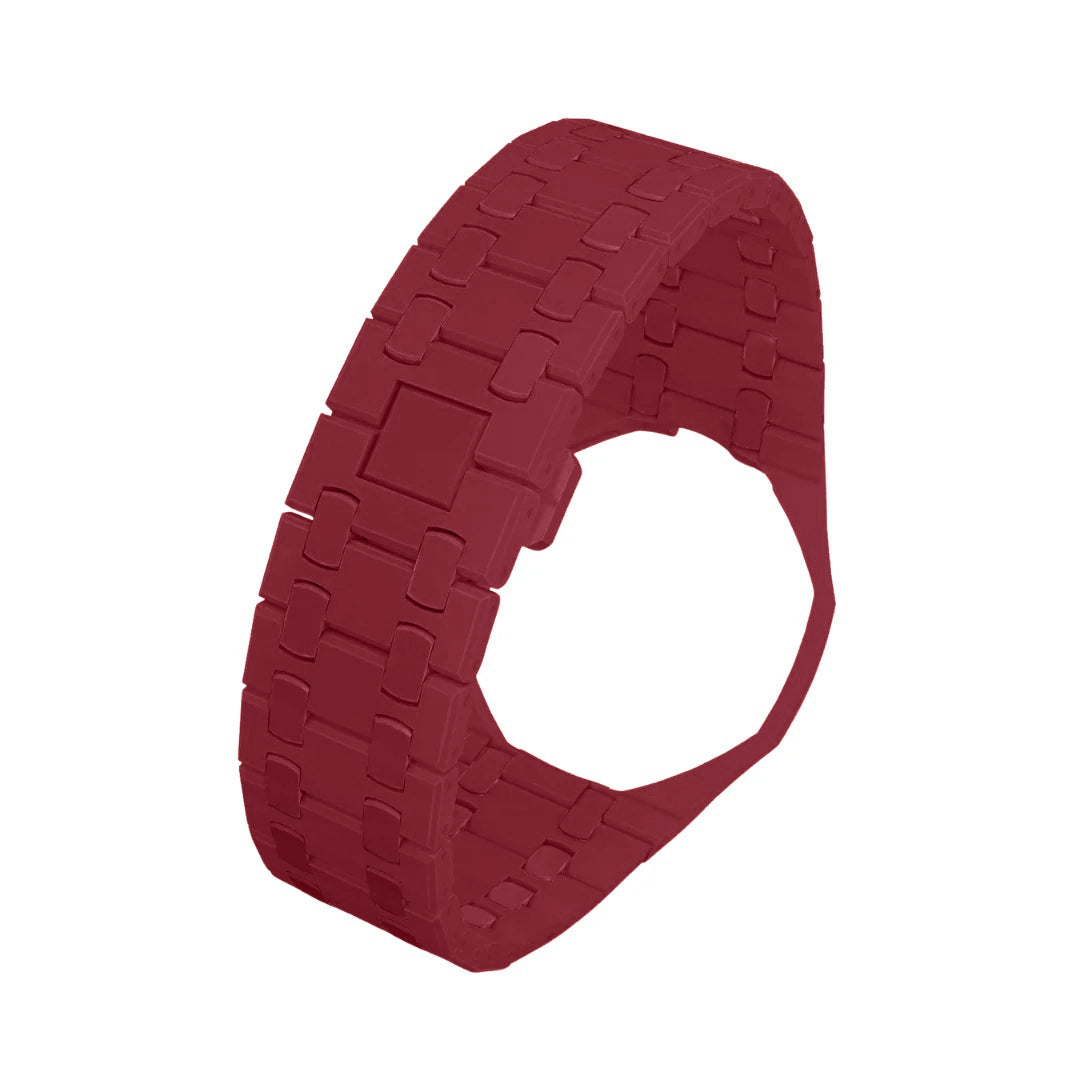 Ceramic Case & Strap | 12:00 Crown | Red