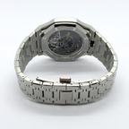 Stainless Steel Full Frame Case & Strap | 12:00 Crown | Silver