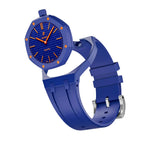 Ceramic Case + Silicone Strap | 12:00 Crown | Navy Blue
