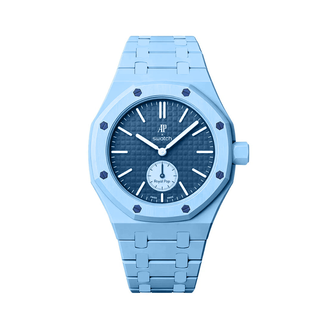Ceramic Case & Strap | 3:00 Crown | Sky Blue