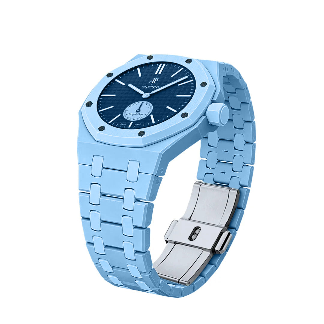 Ceramic Case & Strap | 3:00 Crown | Sky Blue