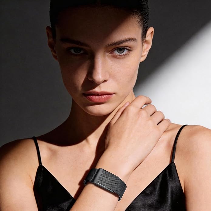 WHOOP Milanese Loop Strap - Black