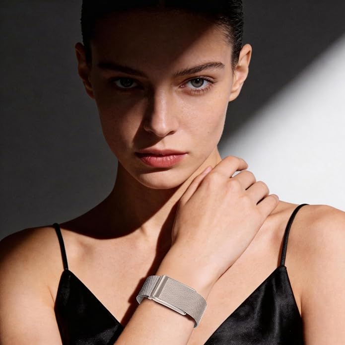 WHOOP Milanese Loop Strap - Starlight