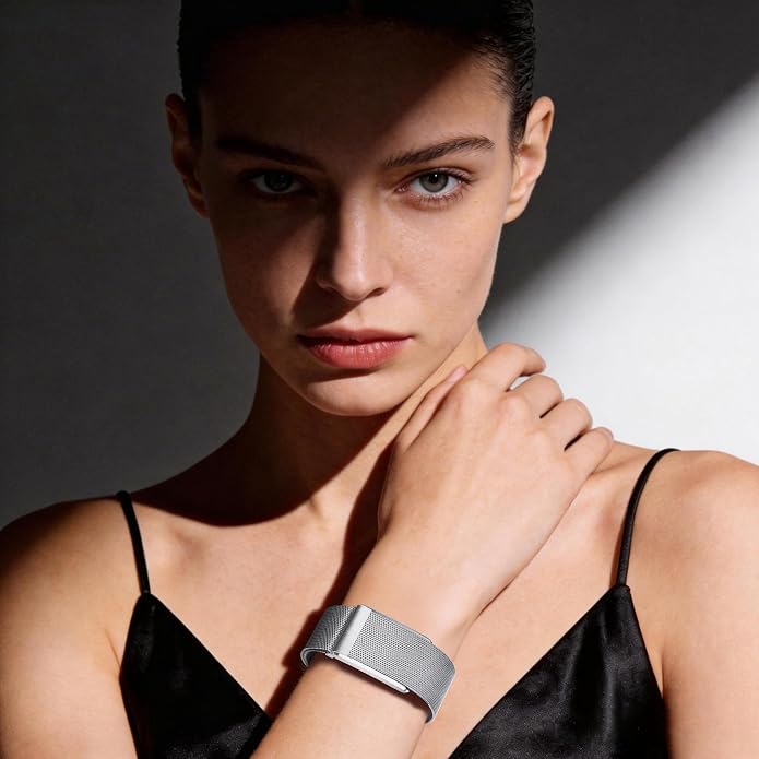 WHOOP Milanese Loop Strap - Silver