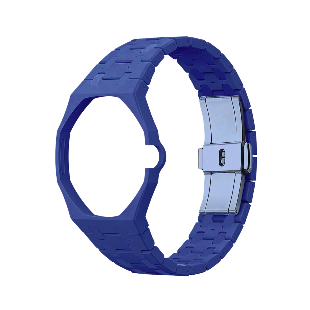 Ceramic Case & Strap | 3:00 Crown | Medium Blue