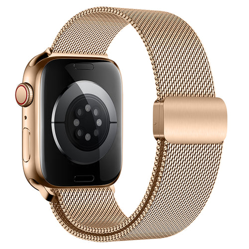 Apple Watch Milanese Loop | Stainless Steel Strap & Case | Rose Gold
