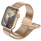 Apple Watch Milanese Loop | Stainless Steel Strap & Case | Rose Gold