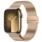 Apple Watch Milanese Loop | Stainless Steel Strap & Case | Rose Gold