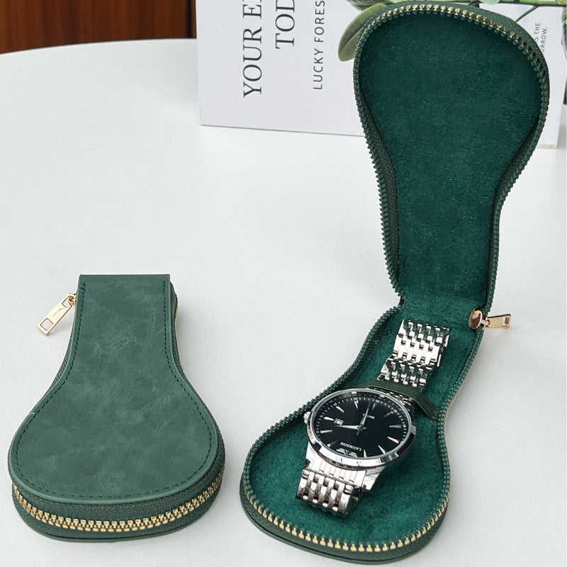 Kensington Single Watch Pouch | Emerald Green