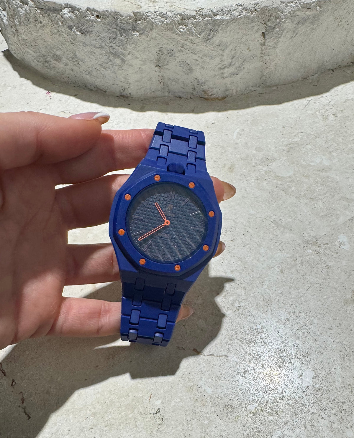 Ceramic Case & Strap | 12:00 Crown | Navy Blue