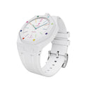 Ceramic Case + Silicone Strap | 12:00 Crown | White