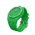 Ceramic Case + Silicone Strap | 12:00 Crown | Green
