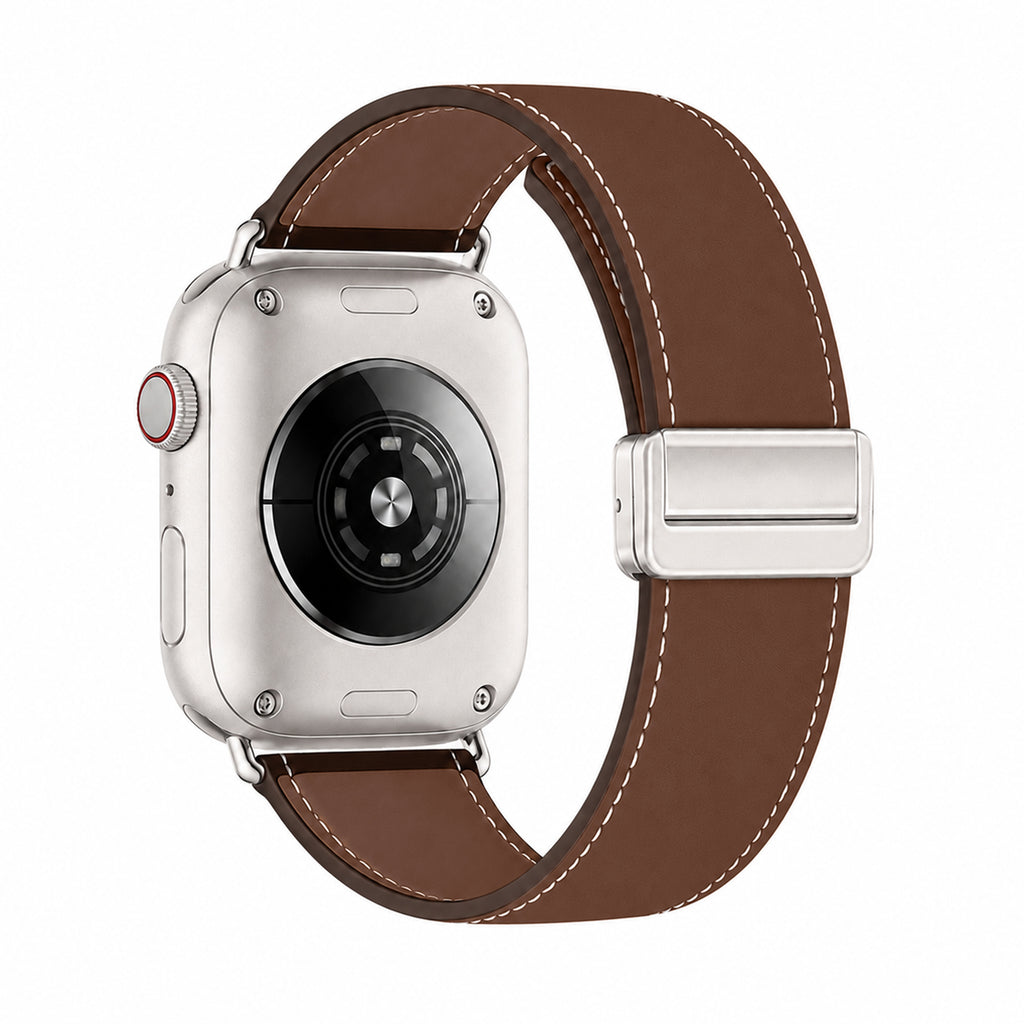 Apple Watch | Magnetic Leather Strap | Brown
