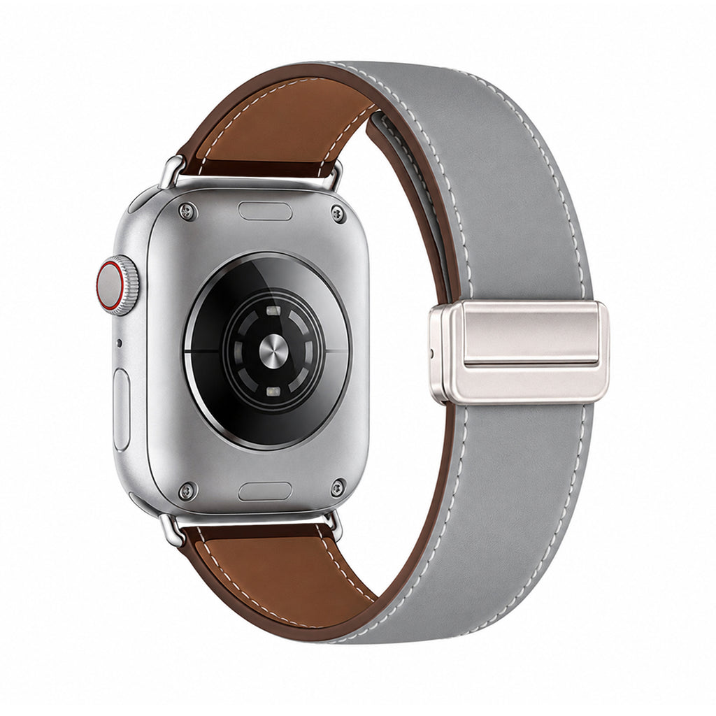 Apple Watch | Magnetic Leather Strap | Grey