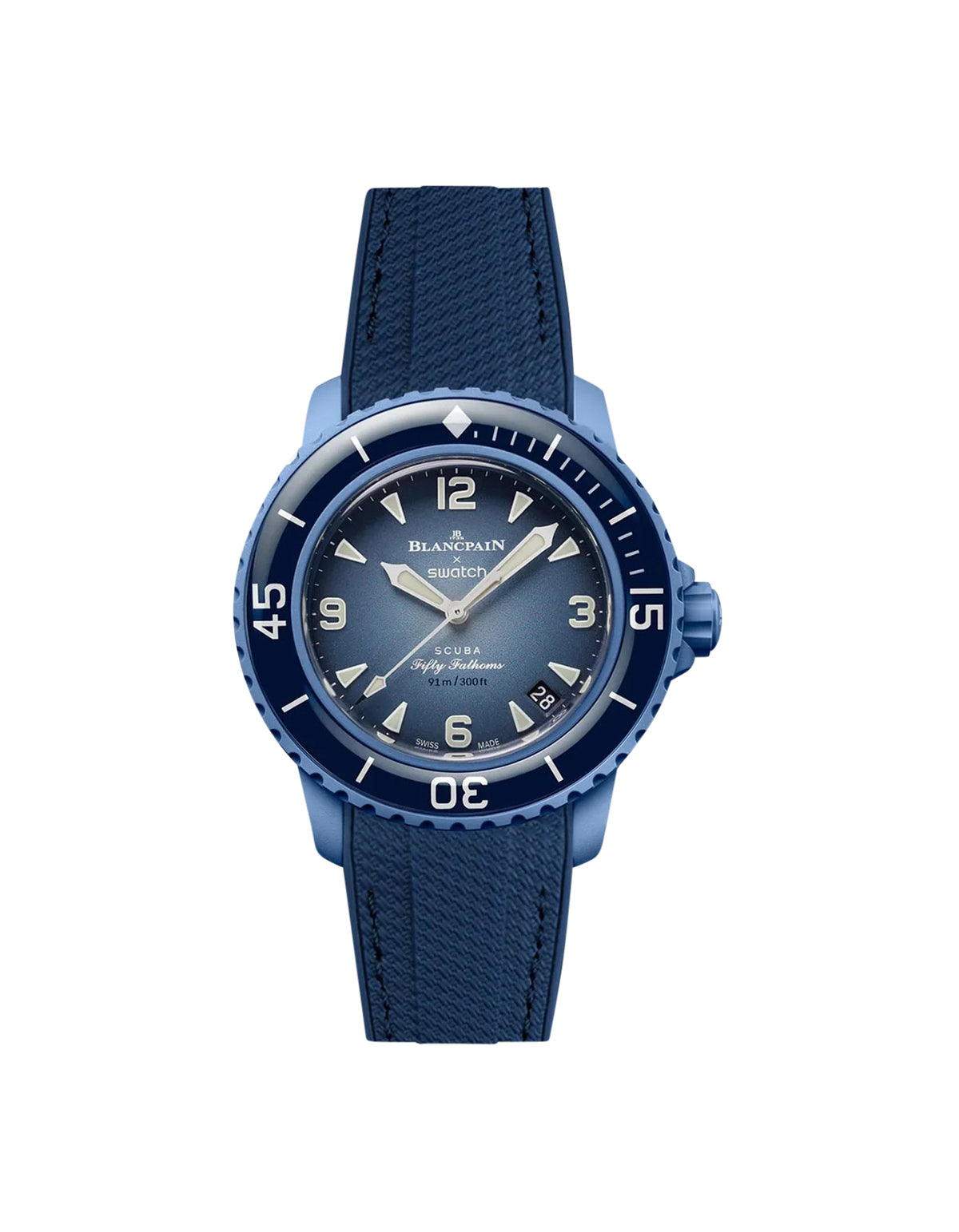 Blancpain | Vertech Rubber Strap | Navy Blue