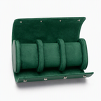 Beaumont 3-Watch Roll Case | Emerald Green