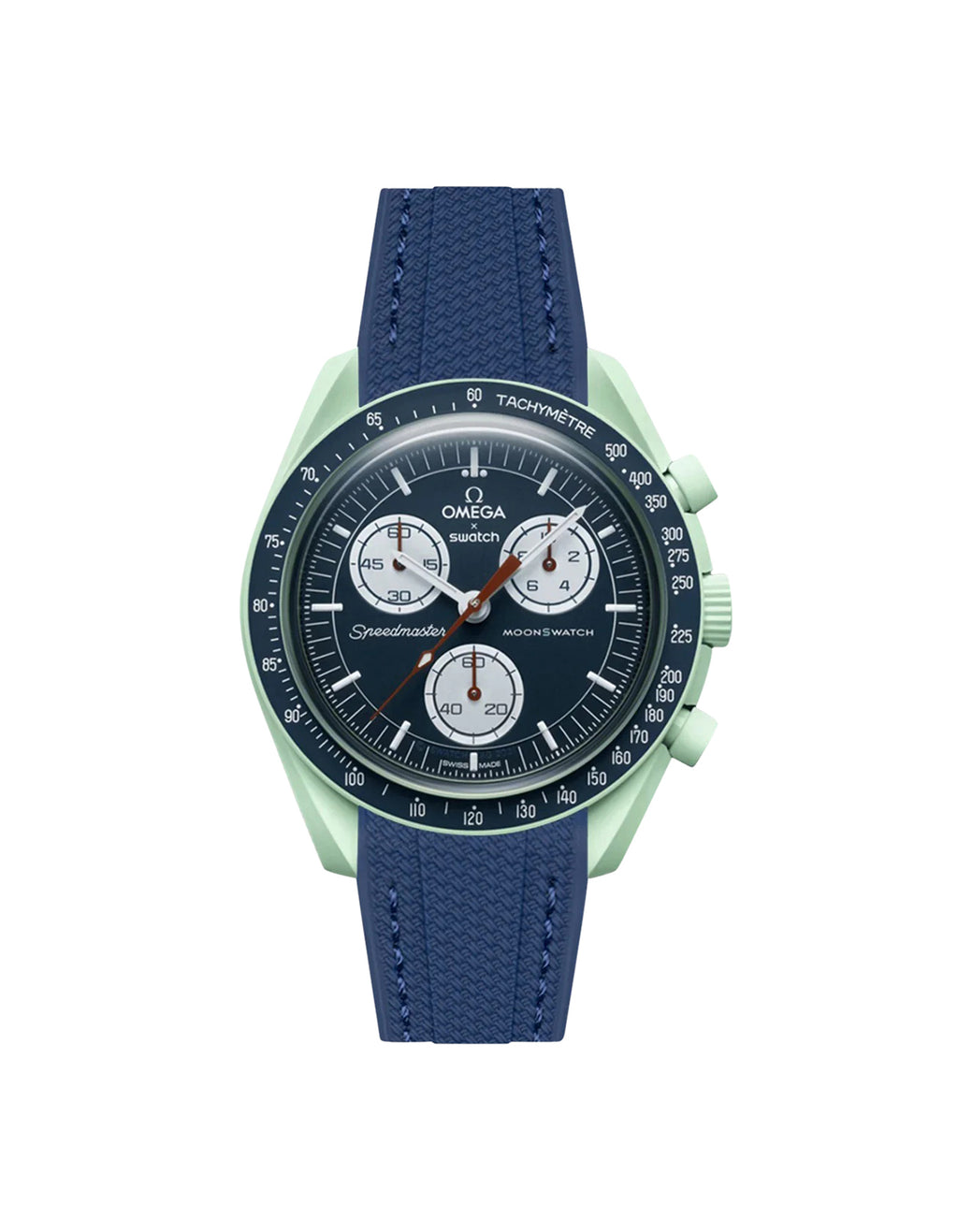 Moonswatch Vertech Rubber Strap | Dark Blue