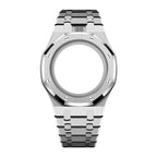 Stainless Steel Full Frame Case & Strap | 12:00 Crown | Silver