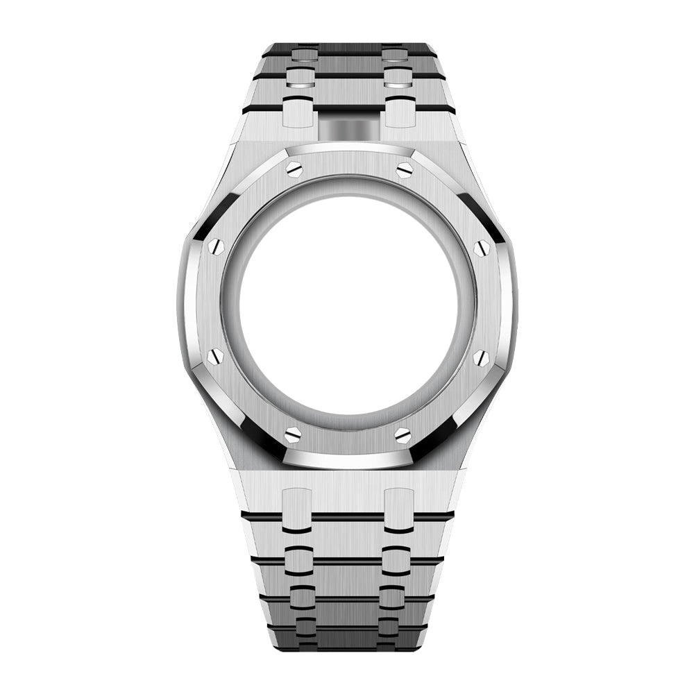 Stainless Steel Full Frame | 12:00 Crown | Silver