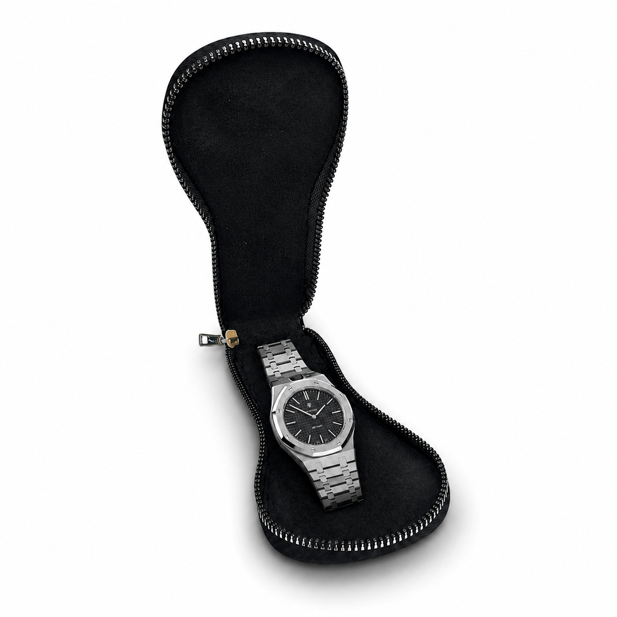 Kensington Single Watch Pouch | Onyx Black