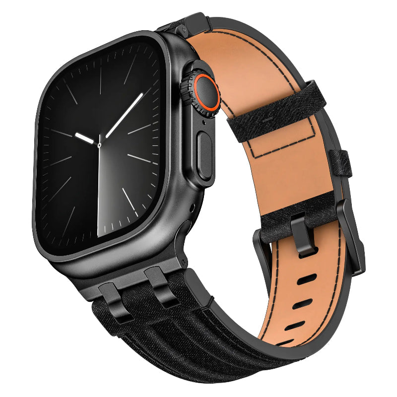 Apple Watch Leather Strap - Black