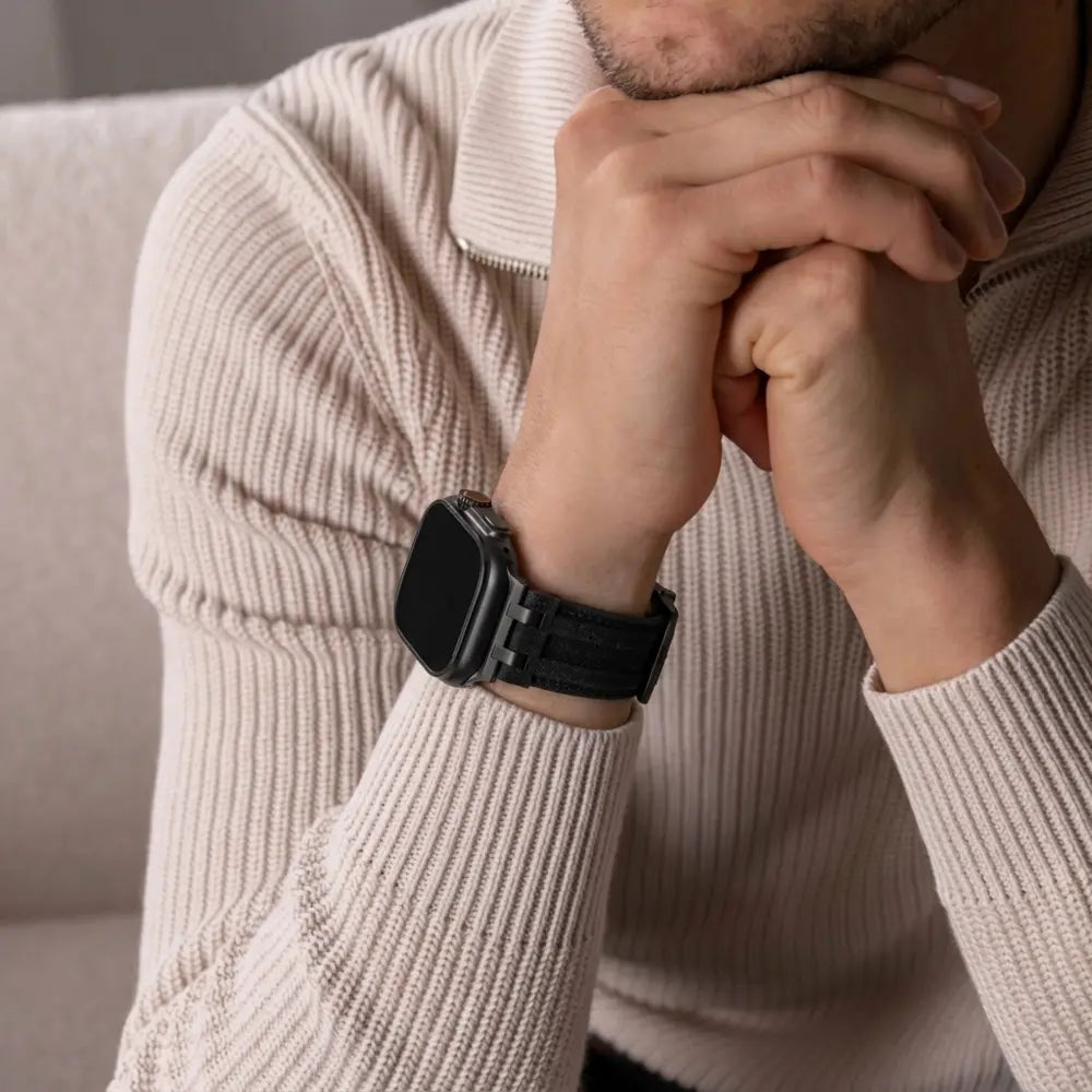 Apple Watch Leather Strap - Black