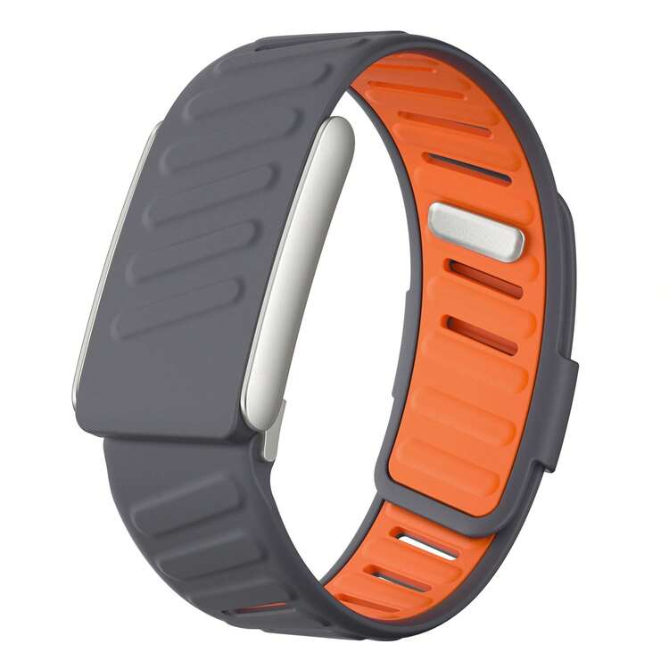 WHOOP Silicone Strap & Case - Grey & Orange
