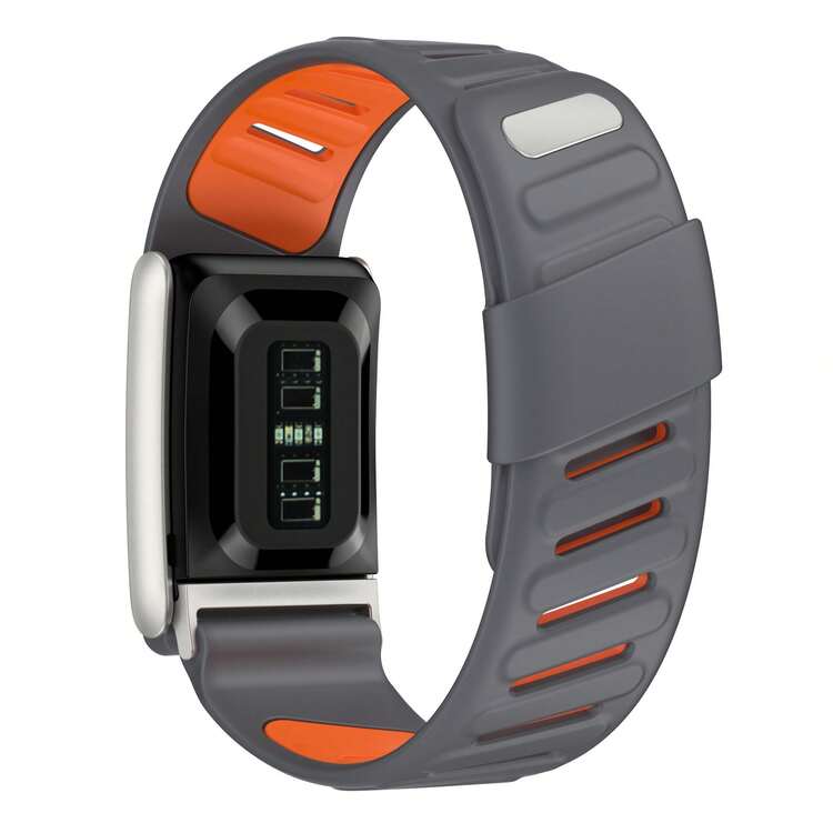 WHOOP Silicone Strap & Case - Grey & Orange