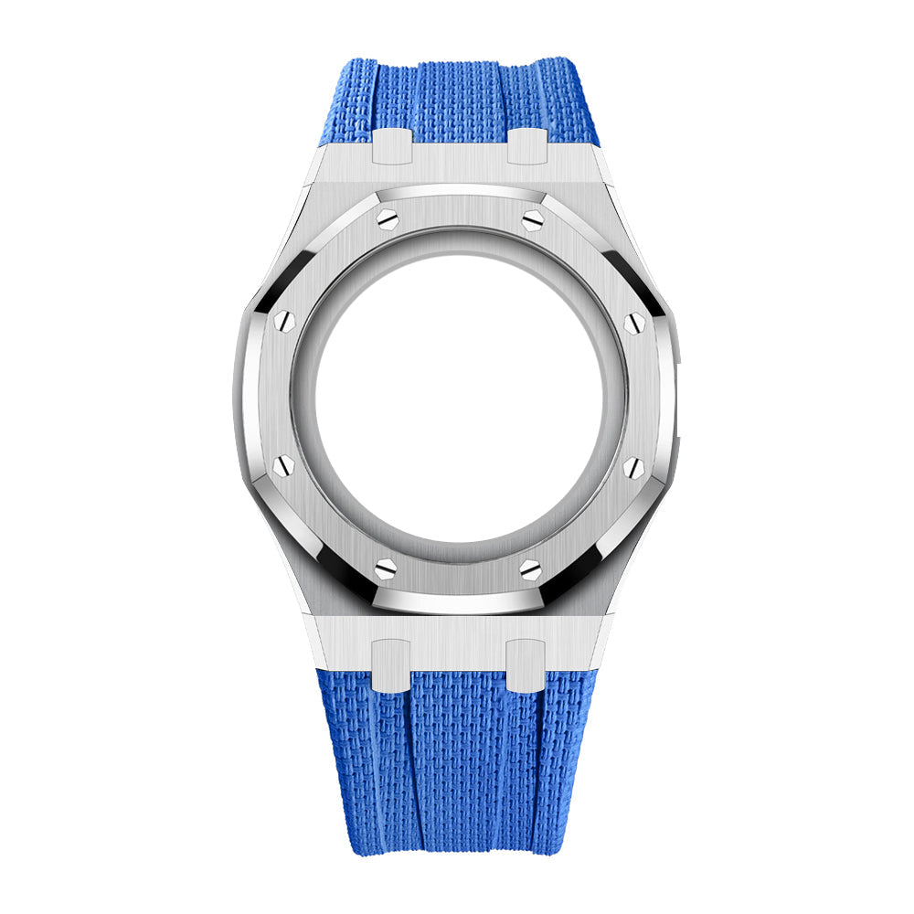 Stainless Steel & Rubber | 3:00 Crown | Blue