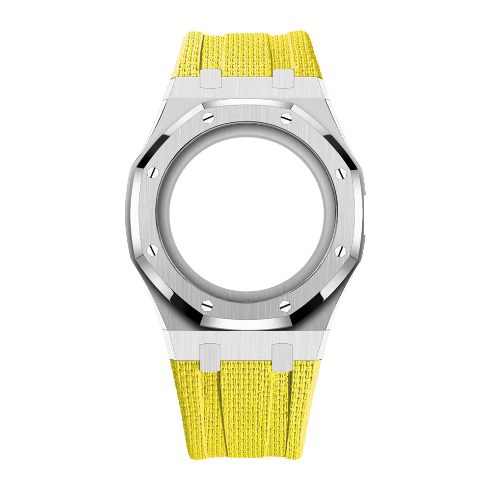 Stainless Steel & Rubber | 3:00 Crown | Yellow