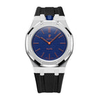 Stainless Steel Case & Rubber Strap | 12:00 Crown | Black