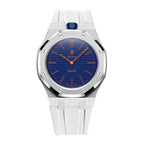 Stainless Steel Case & Rubber Strap | 12:00 Crown | White